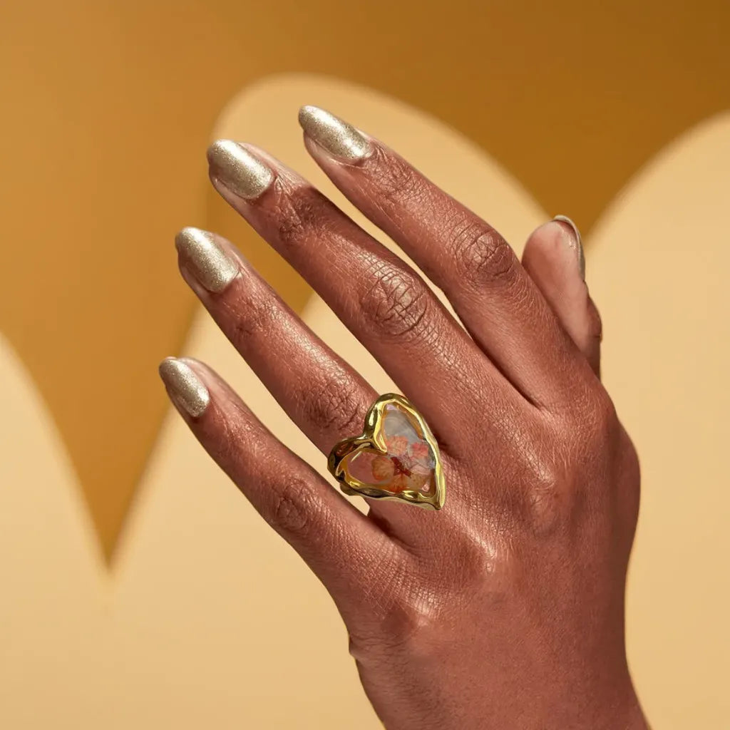 Bague Cœur d’Hibiscus